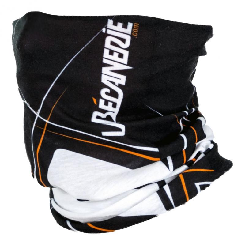 Tour de cou La Bécanerie noir blanc orange