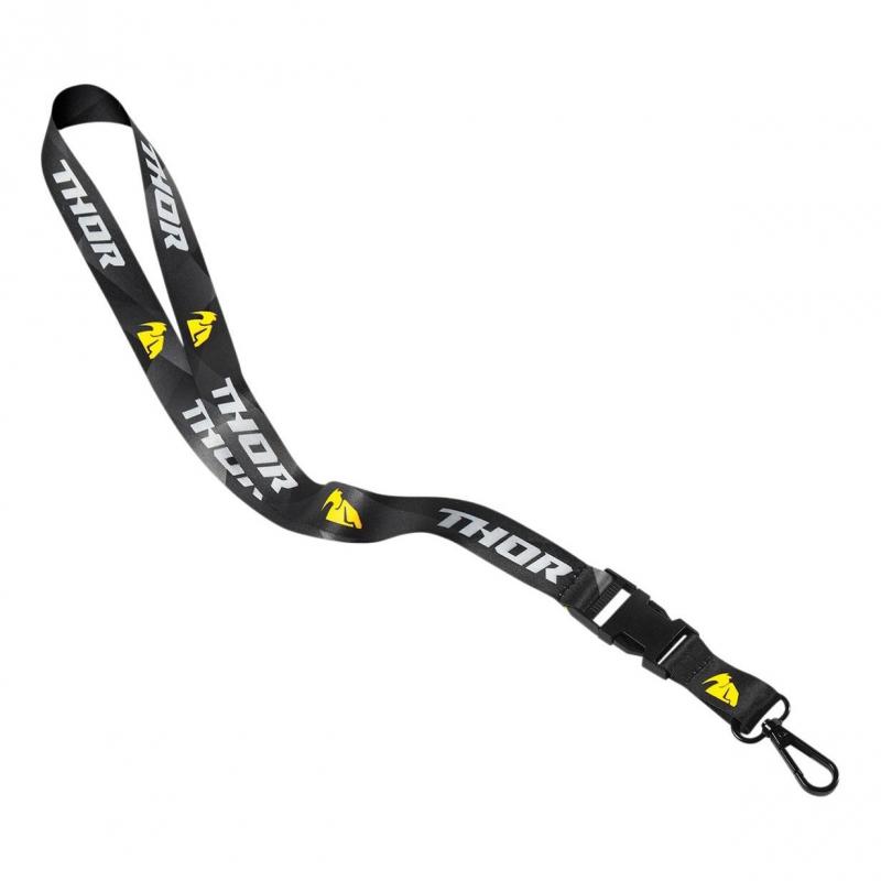 Tour de cou Thor LANYARDS noir/jaune