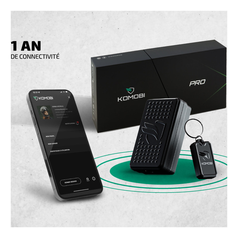 Tracker GPS Komobi PRO 4G Premium avec abonnement 1 AN