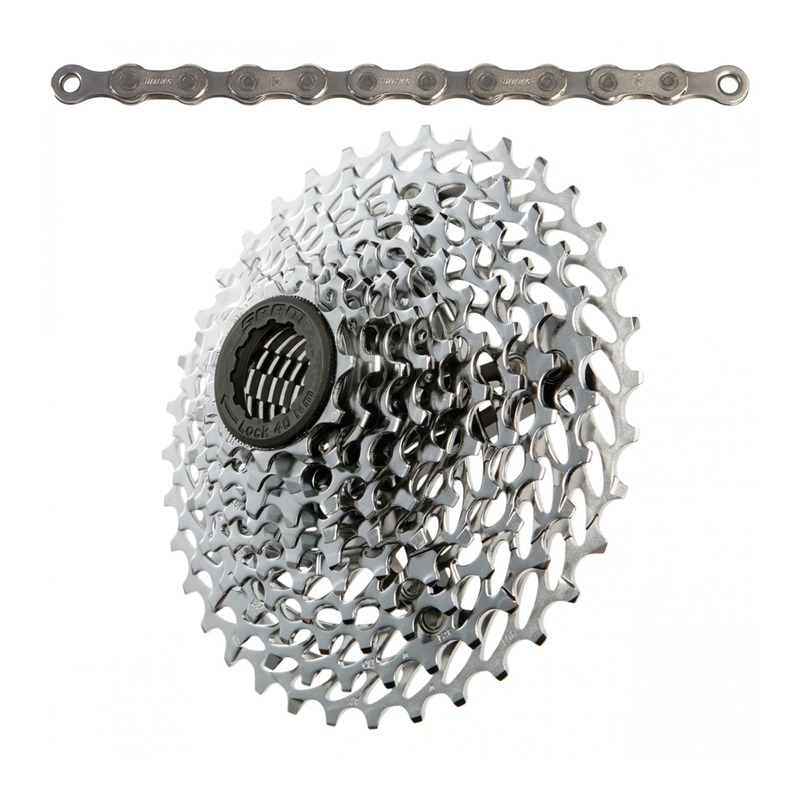 Transmission cassette (PG1030) et chaine SRAM Rival/Apex 10V (11-36)