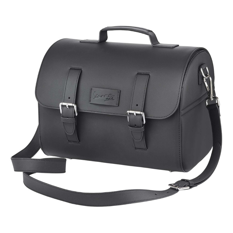 Valise en cuir noir d'origine 1B011613 Vespa 946 125 2023-