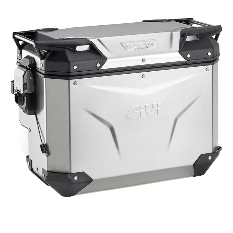 Valise latérale droite Givi Trekker Outback Evo Smart 40L aluminium dégagement pour échappement
