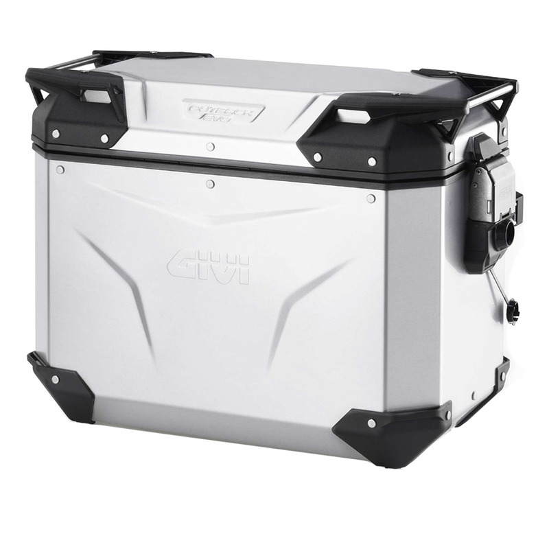 Valise latérale droite Givi Trekker Outback Evo Smart 44L aluminium anodisé