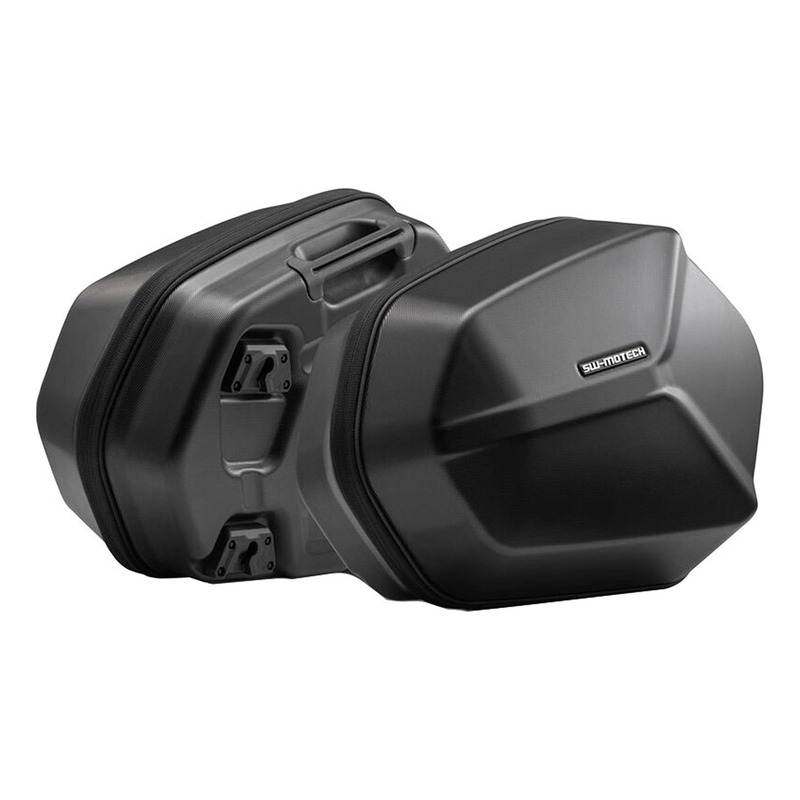 Valises latérale SW-Motech Aero ABS noires support PRO Voge DS 900 X