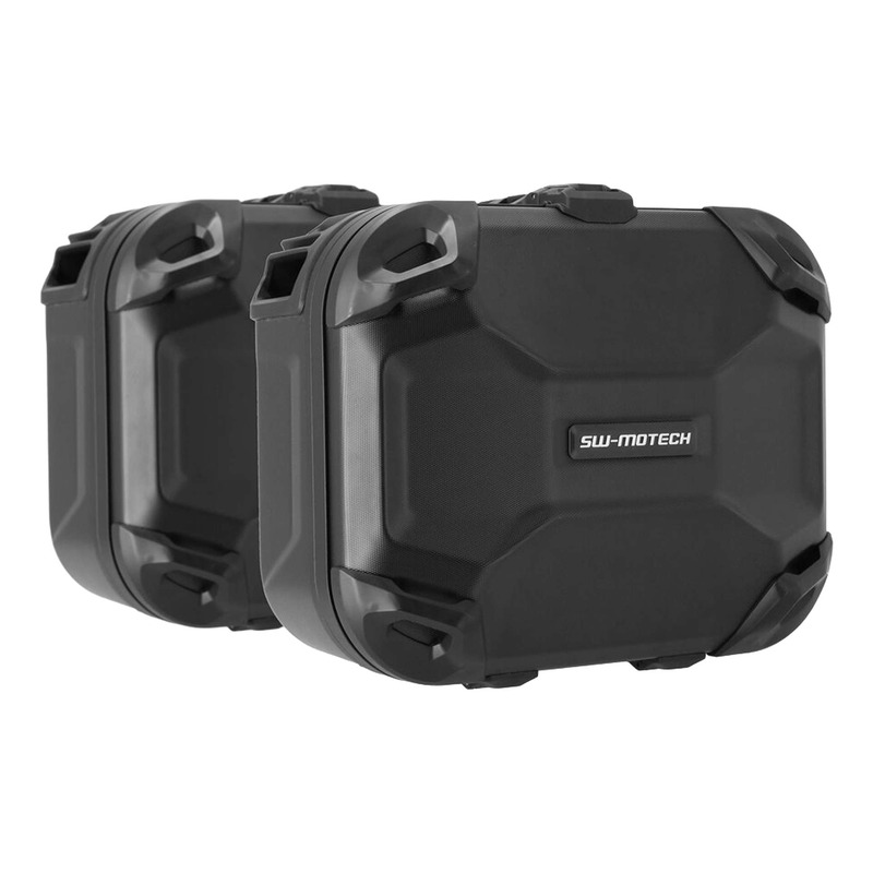 Valises latÃ©rales SW-MOTECH Dusc M support Pro Moto Guzzi Stelvio 24-