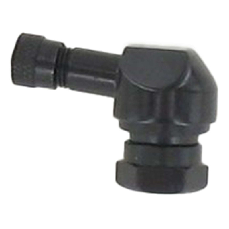 Valve coudée alu noire Ø11,3 mm TV25AL