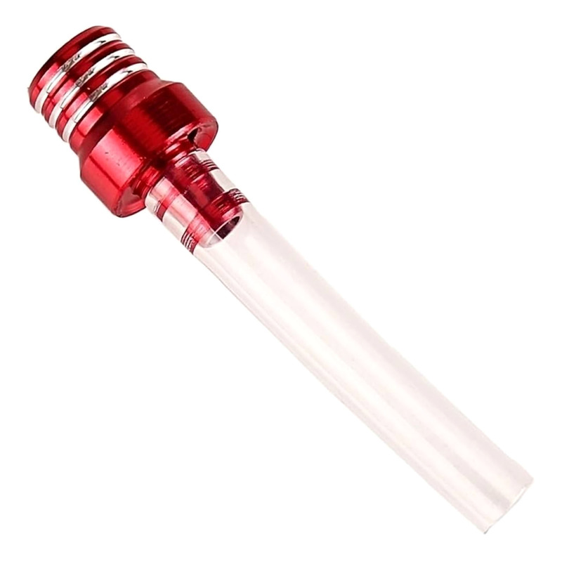 Valve de Prise d’Air de Réservoir BUD RACING en Aluminium Anodisé Rouge + Durite Courte