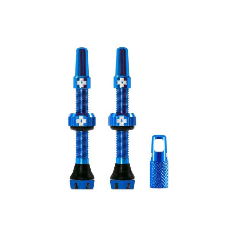 Valves tubeless Muc-Off V2 bleu (paire)