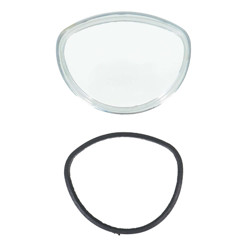 Verre de compteur RMS 60 mm chromé avec joint Vespa Rally 180/200