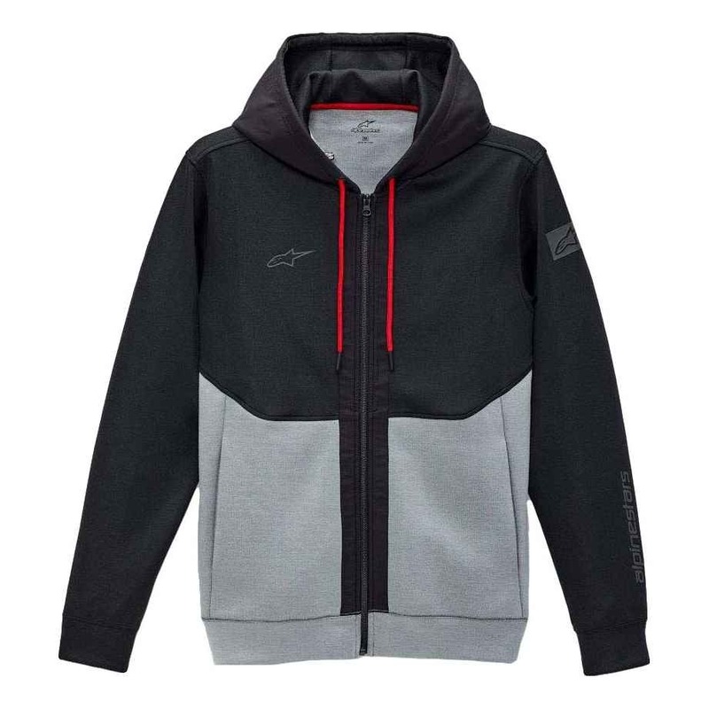 Veste à capuche zippée Alpinestars Exotech Tech hoodie noir/gris- S