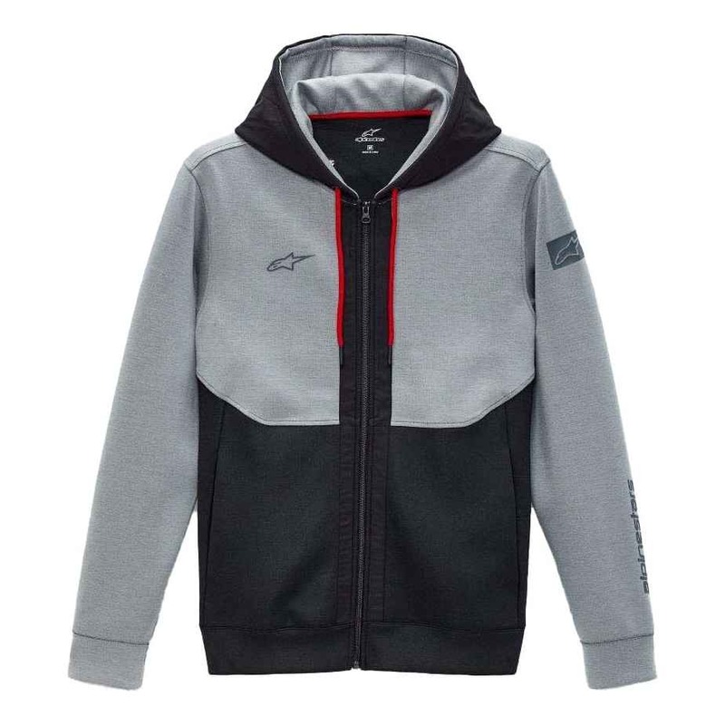 Veste à capuche zippée Alpinestars Exotech Tech hoodie gris/noir- S