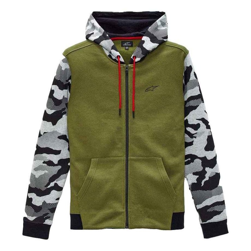 Veste à capuche zippée Alpinestars Terrain hoodie olive/camouflage-