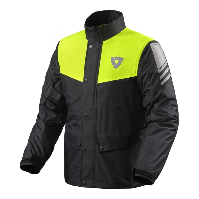 Veste de pluie Rev’it Nitric 3 H2O noir/jaune fluo- XS