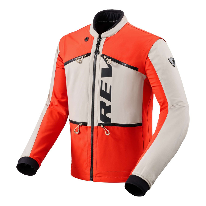 Veste enduro Rev’It Morocco sable/rouge