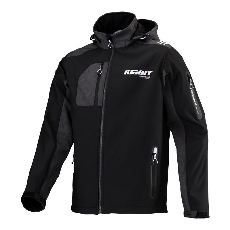 Veste Kenny Softshell Racing noir/gris/blanc- 2XL