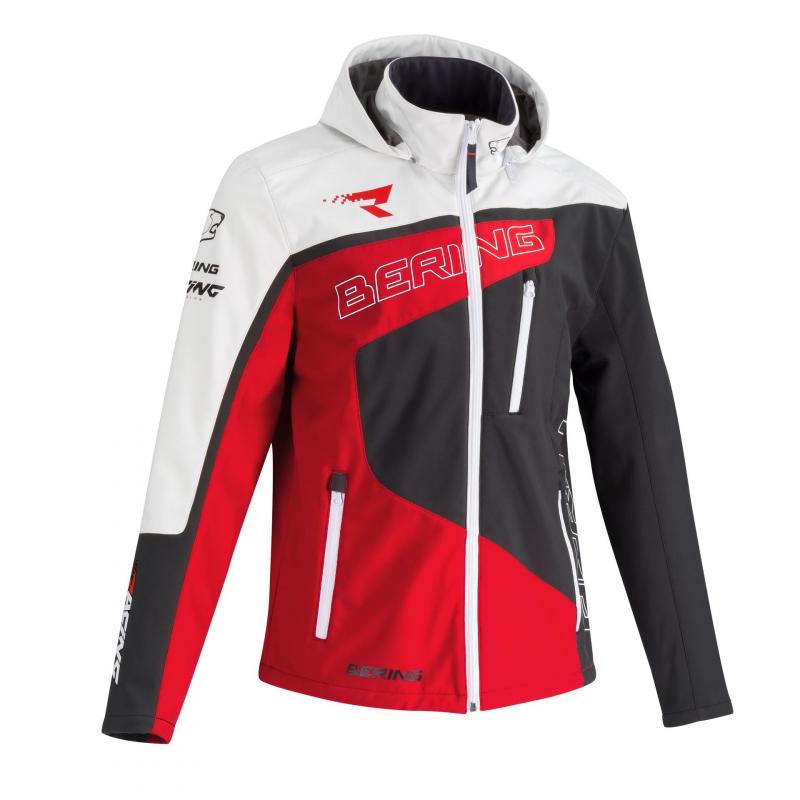 Veste softshell Bering Racing gris/rouge/blanc- S