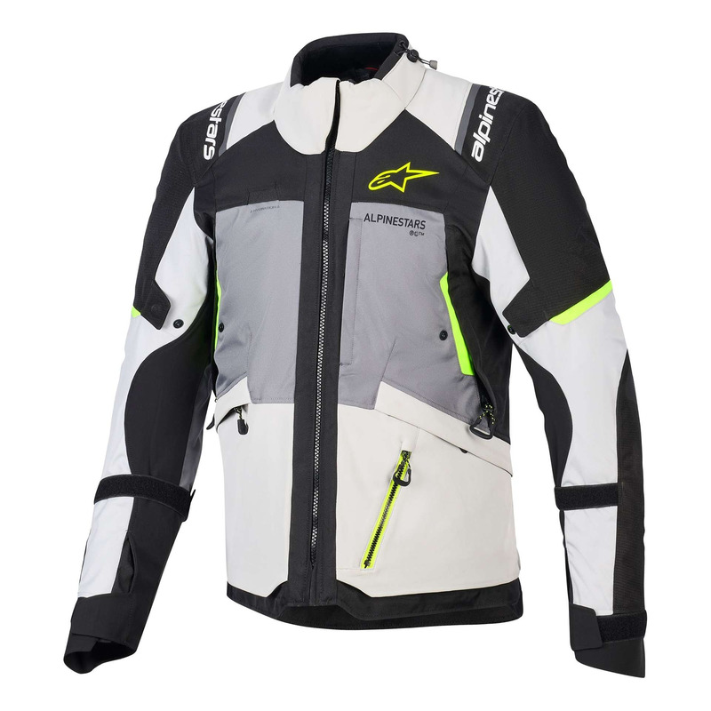 Veste textile Alpinestars Andes V4 Drystar dark gray/ice gray/black/yellow fluo
