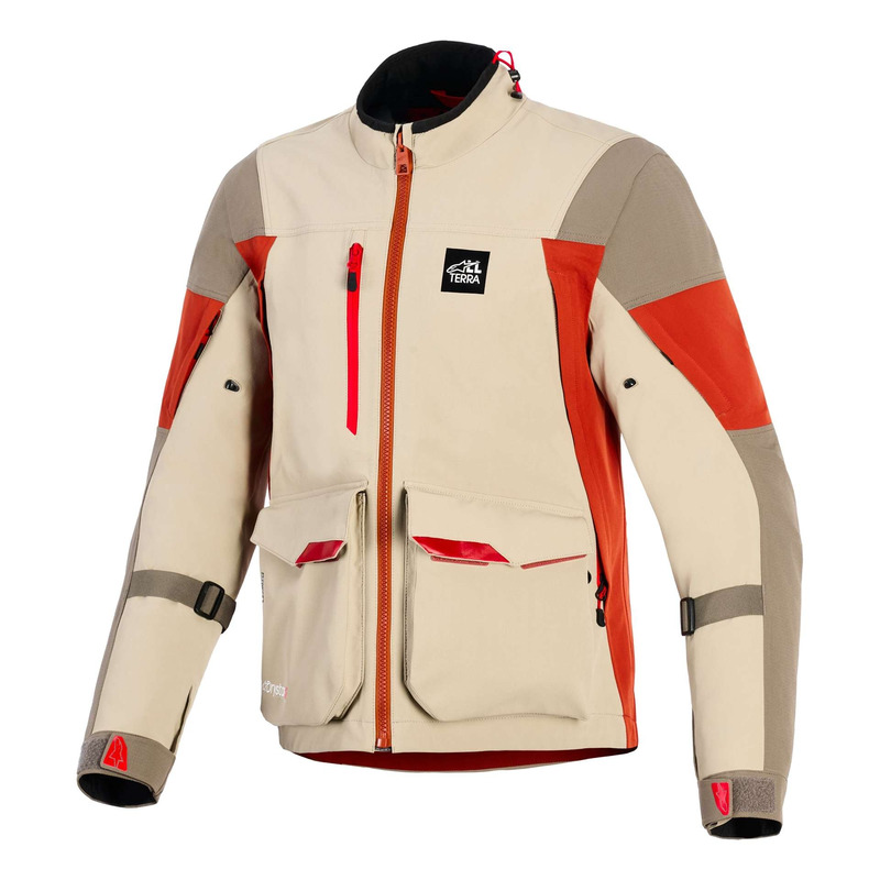 Veste textile Alpinestars Maxdura Drystar®XF Laminated Armored Shell aluminium walnut/rust brown