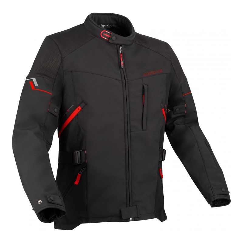 Veste textile Bering Cobalt noir/rouge- S
