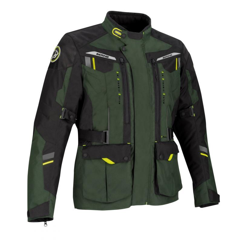Veste textile Bering Darko noir/kaki- S