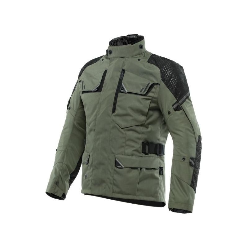 Veste textile Dainese Ladakh 3L D-Dry vert militaire/noir