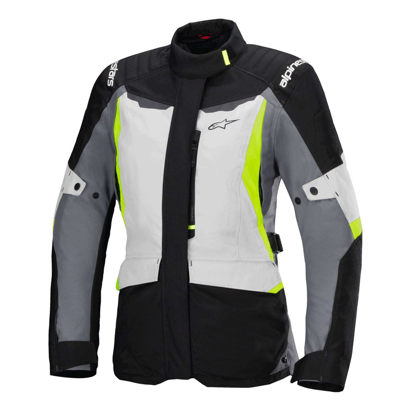 Veste textile femme Alpinestars Stella ST-1 Waterproof ice gray/black/yellow fluo