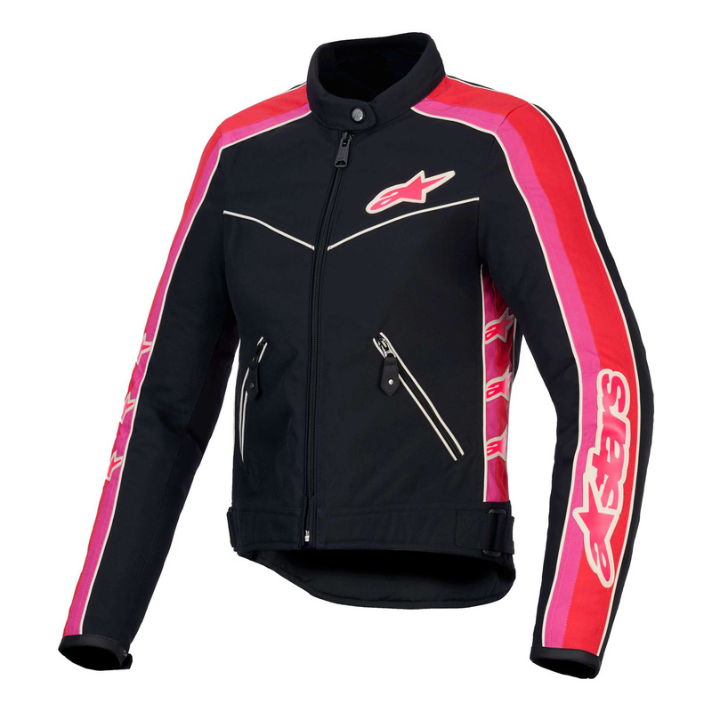 Veste textile femme Alpinestars T-Dyno WR black/bright red/fuschia