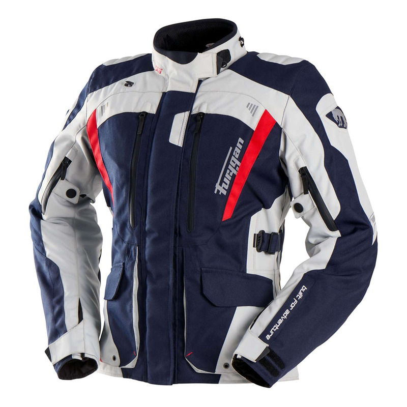 Veste textile femme Furygan Apalaches Lady Evo bleu/pearl/rouge