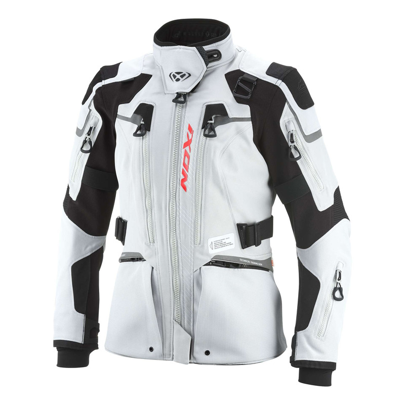 Veste textile femme Ixon Odin Lady gris clair/noir
