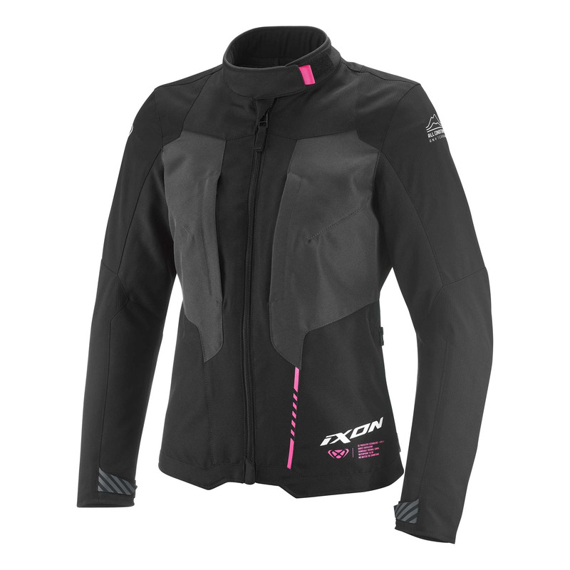 Veste textile femme Ixon Tyr Lady noir/anthracite/rose vif
