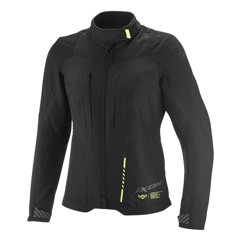 Veste textile femme Ixon Tyr Lady noir/jaune vif