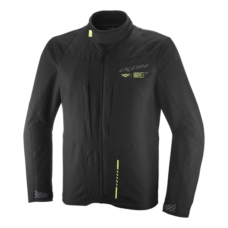 Veste textile Ixon Tyr noir/jaune vif