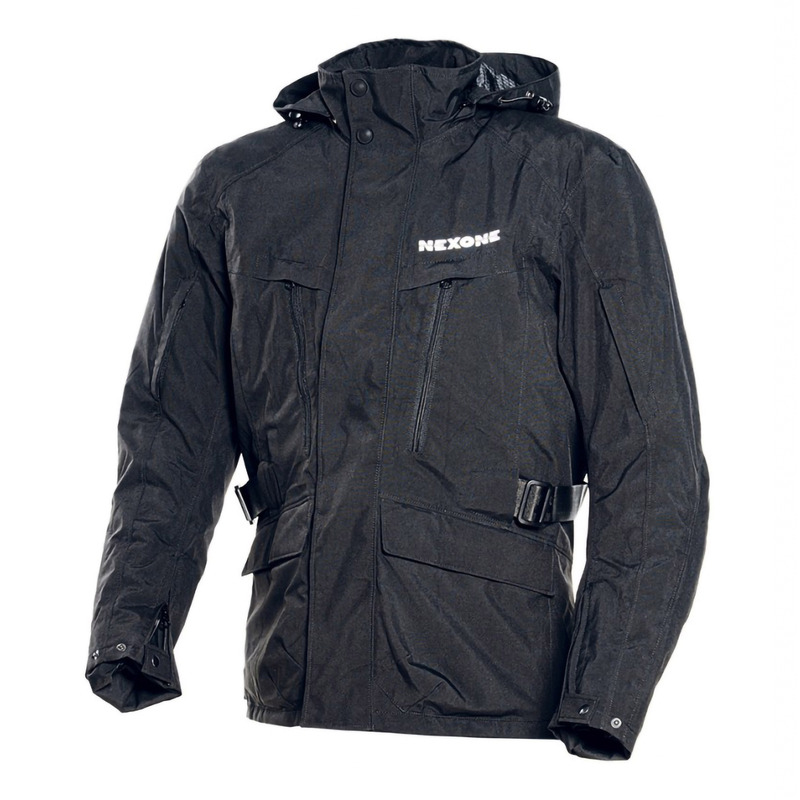 Veste textile Nexone Mario noir mat