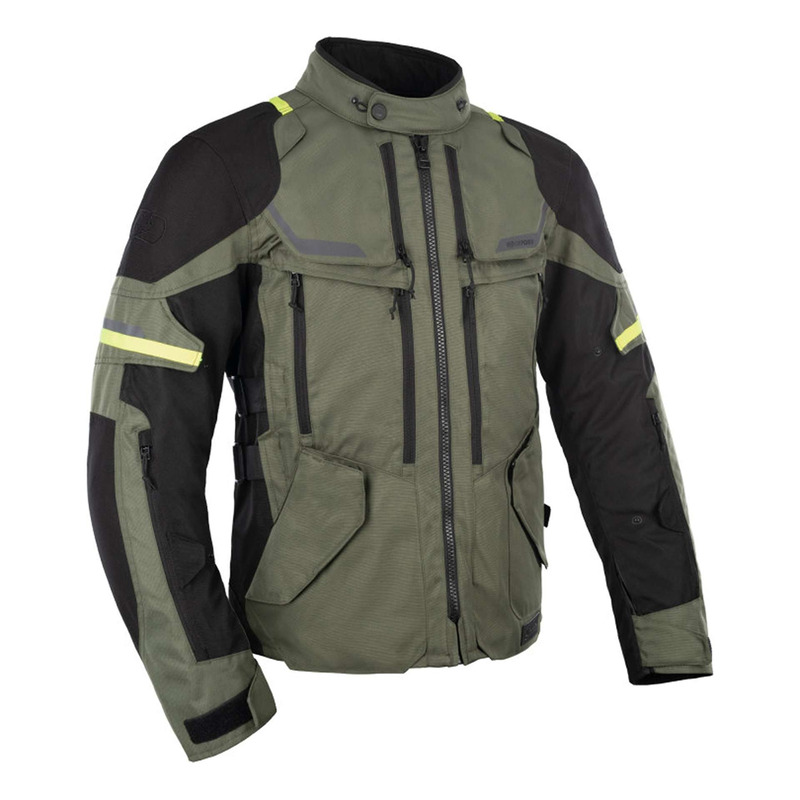 Veste textile Oxford Rockland kaki/black/yellow fluo