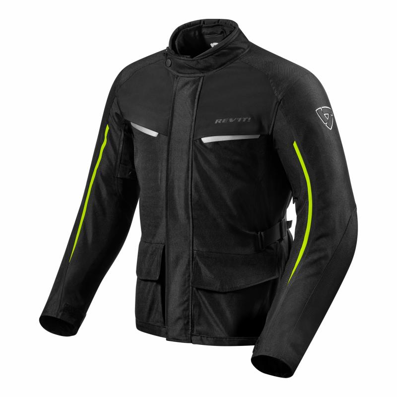 Veste textile Rev'it Voltiac 2 noir/jaune fluo- S