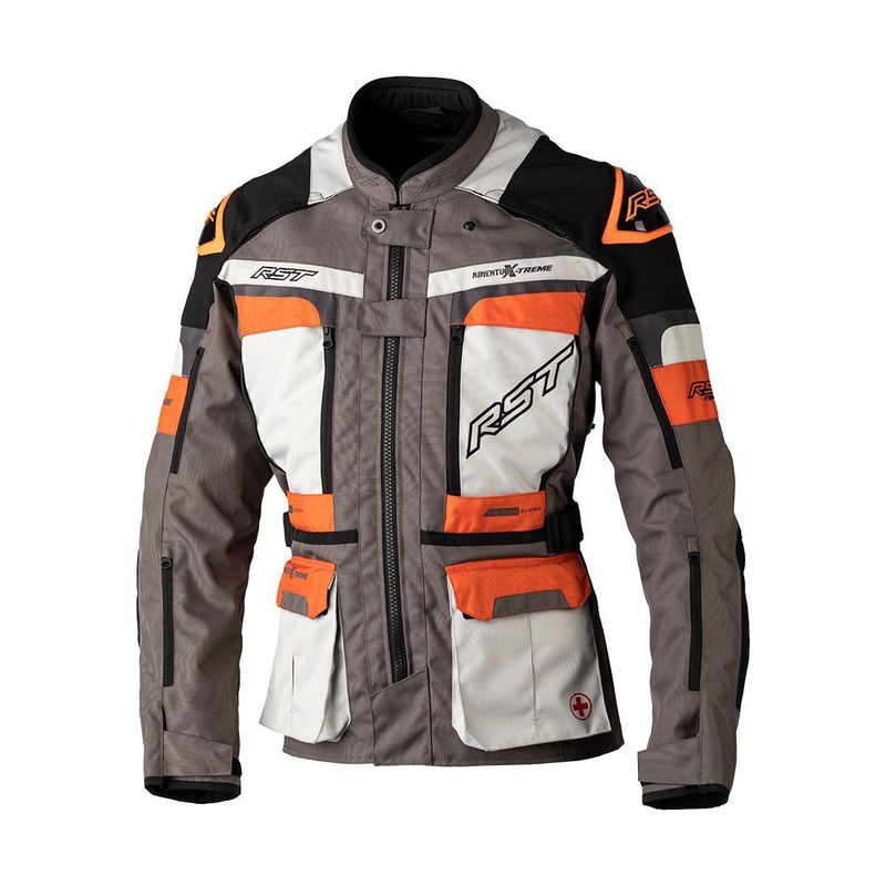 Veste textile RST Pro Series Adventure-Xtreme Race Dept gris/blanc/orange