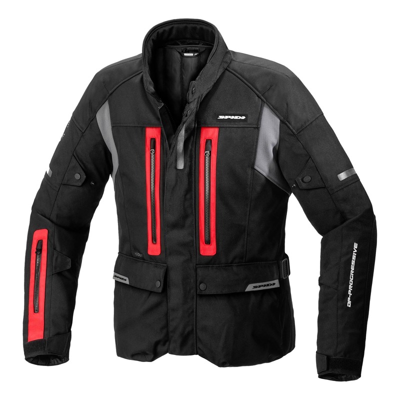 Veste textile Spidi Traveler 3 H2Out noir/rouge/gris- M