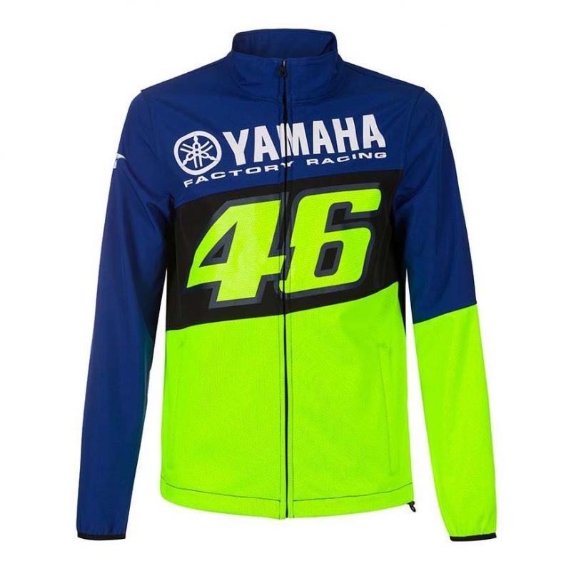 Veste zip Softshell VR46 Racing Yamaha bleu/noir/jaune- XL