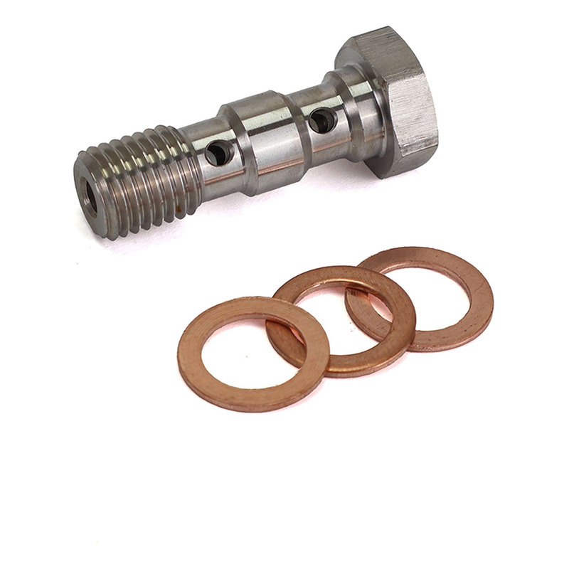 Vis de raccord de banjo double durite de frein M10x1,25 mm