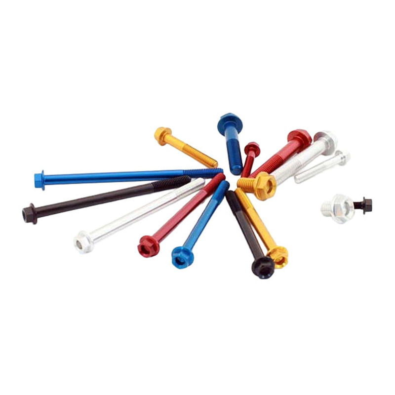 Vis Ergal Evotech TER tÃªte hexagonale avec collerette Ã M6x25 mm roug