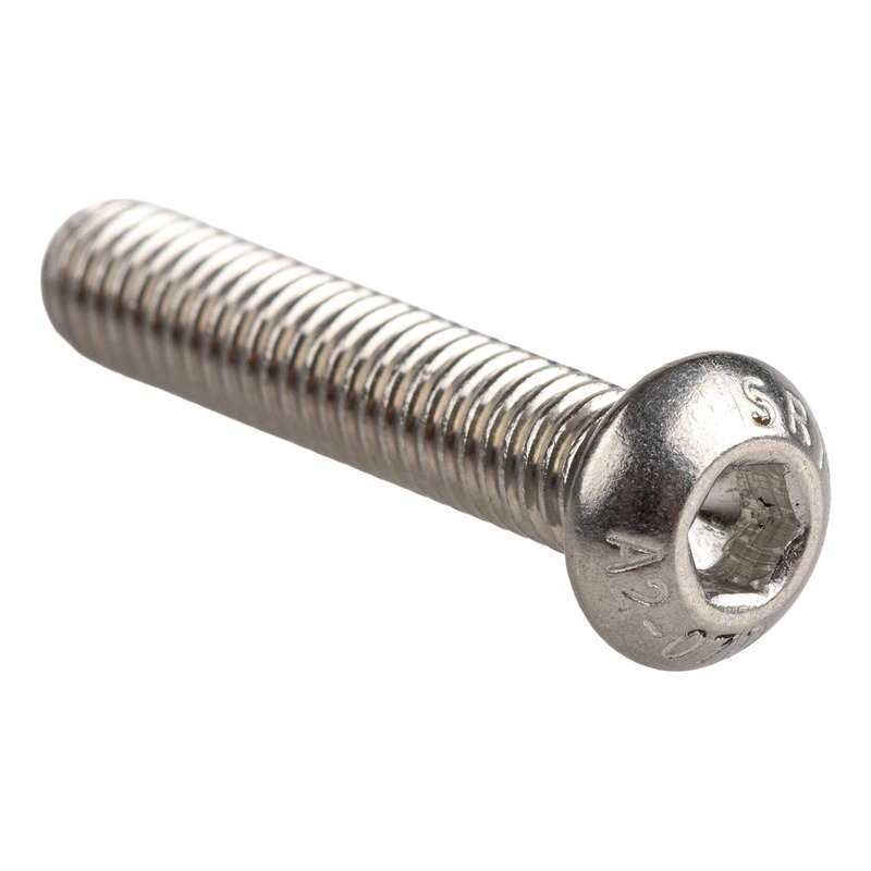 Vis inox bombée type BTR M6x30mm acier inoxydable