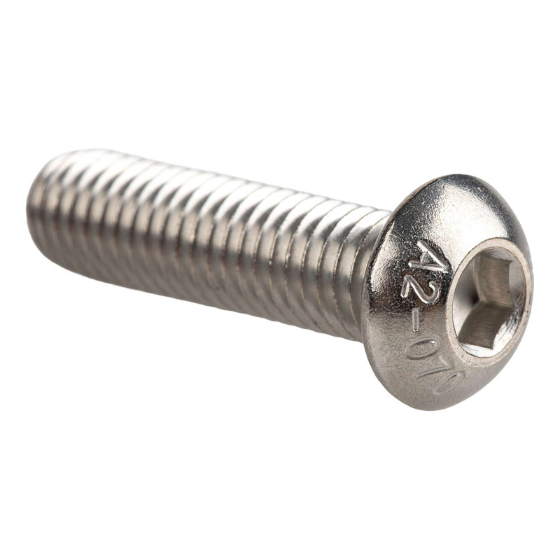 Vis inox bombée type BTR M8x30mm acier inoxydable