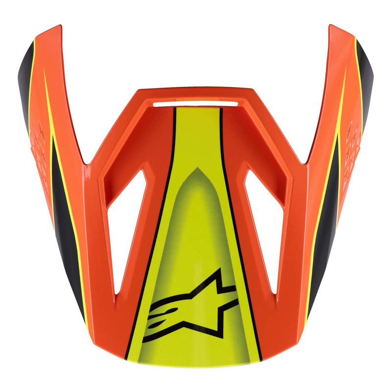 Visière casque cross enfant Alpinestars S-M3 Youth Fray black/orange/yellow fluo glossy