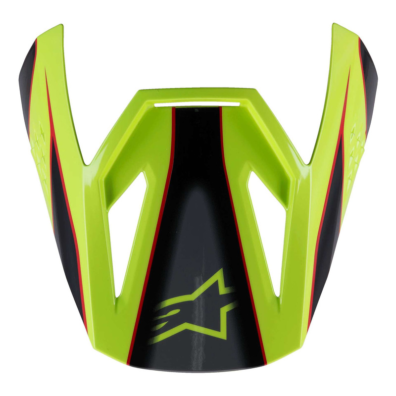 Visière casque cross enfant Alpinestars S-M3 Youth Fray red/yellow fluo/black glossy
