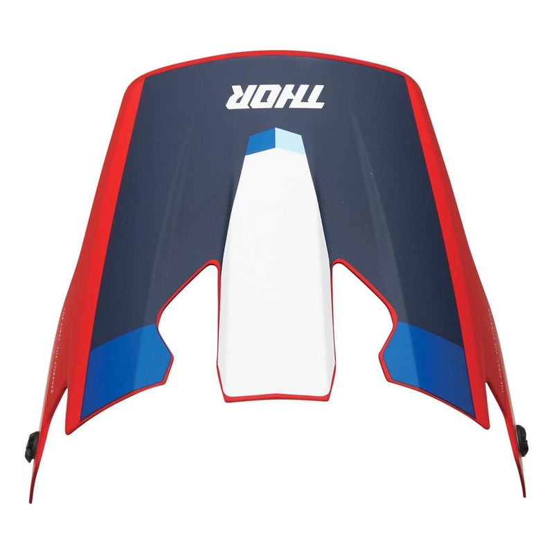 Visière casque cross Thor Reflex Apex rouge/blanc/bleu