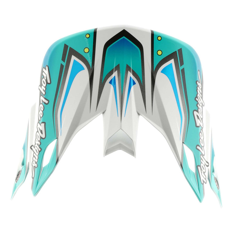 Visière casque cross Troy Lee Designs SE5 Composite Crest real teal