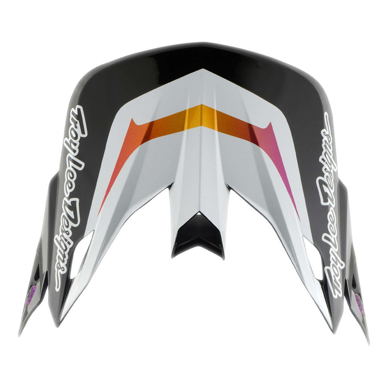 Visière casque cross Troy Lee Designs SE5 Composite Lined Up noir