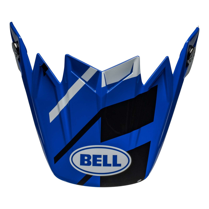 Visière de casque cross Bell Moto-9S Flex Banshee gloss blue/white