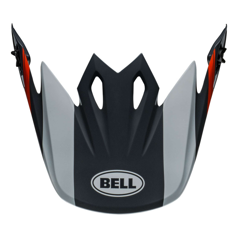 Visière de casque cross Bell MX-9 Mips Dart gloss charcoal/orange
