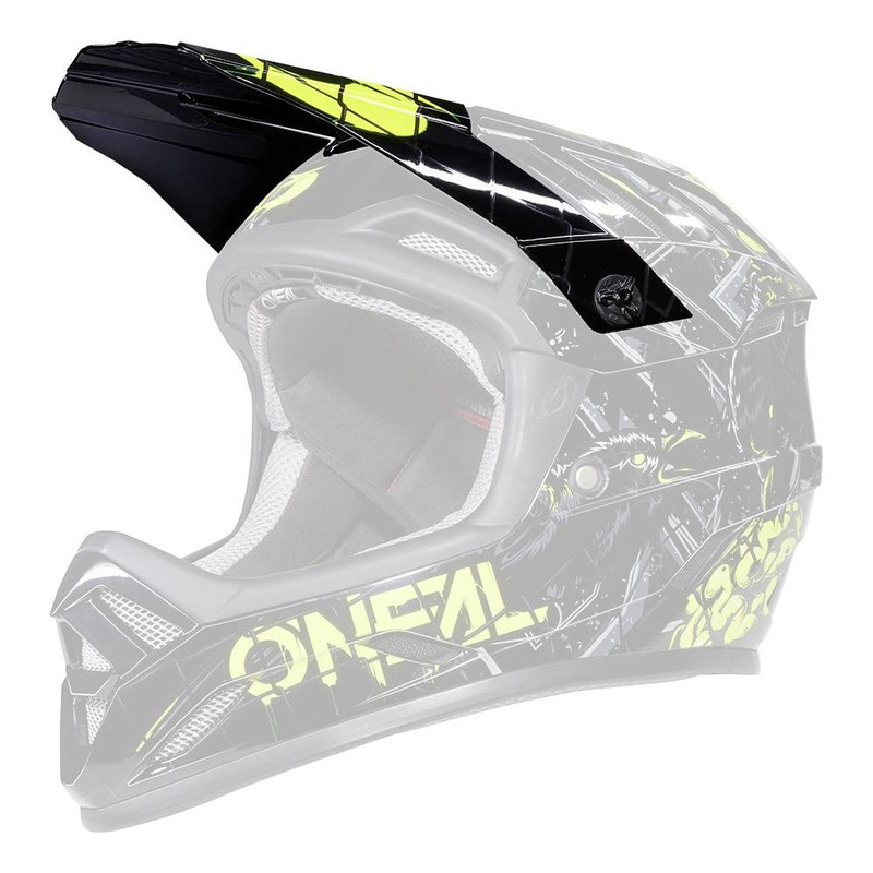 Visière de casque O'Neal Backflip Zombie black/neon yellow